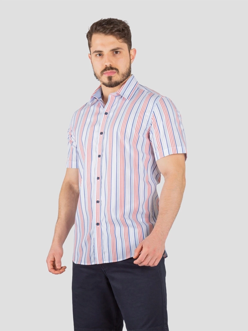 CAMISA ALGODÓN MANGA CORTA HOMBRE JOHN HOLDEN MODA 9CS221 - 1