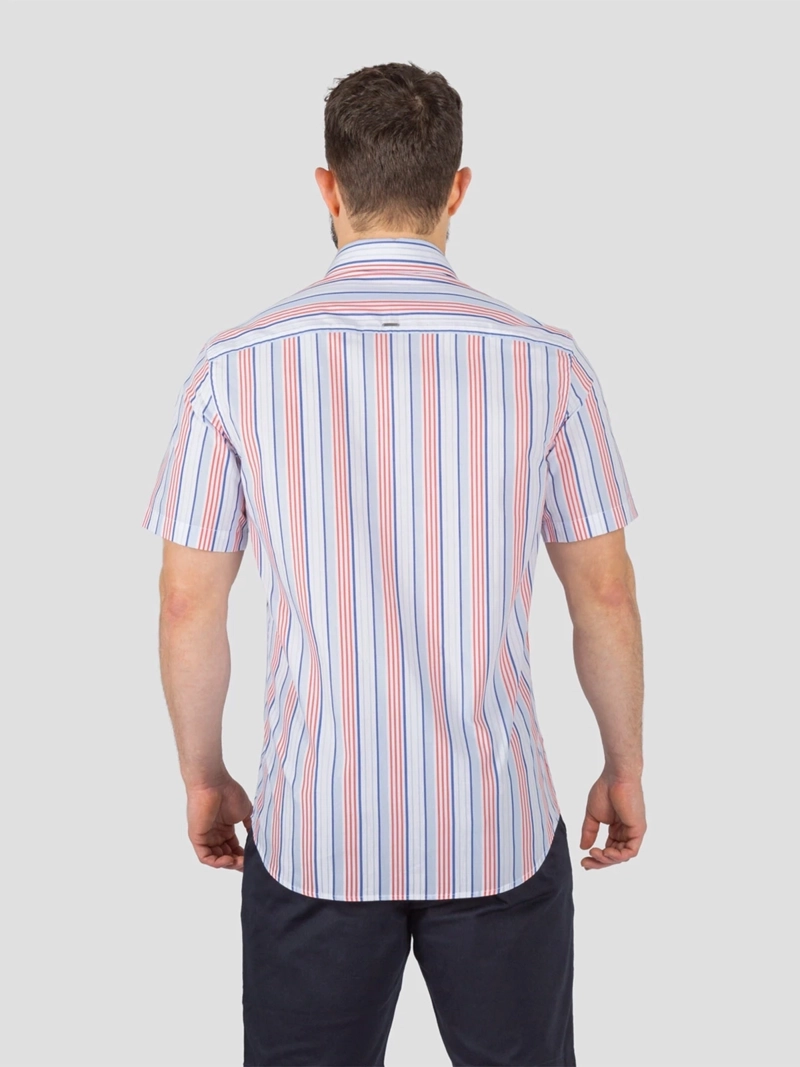 CAMISA ALGODÓN MANGA CORTA HOMBRE JOHN HOLDEN MODA 9CS221 - 2