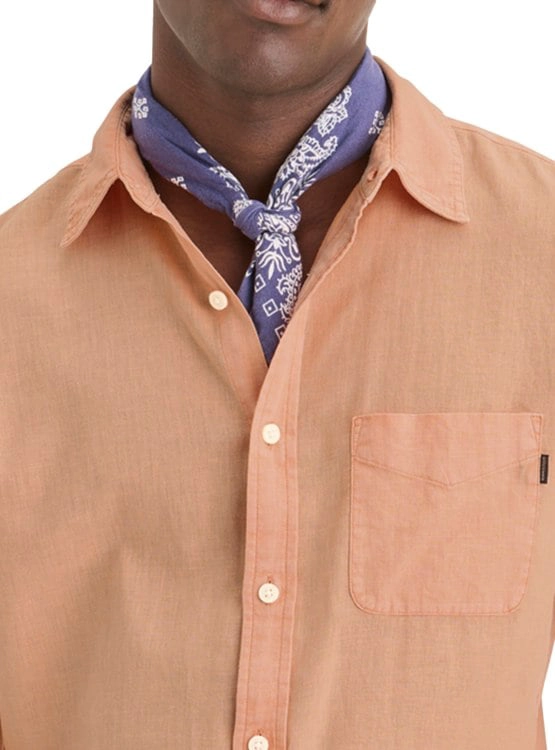 CAMISA MANGA LARGA HOMBRE DOCKERS SLIM ORIGINAL NARANJA - 2
