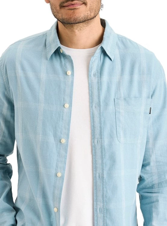 CAMISA MANGA LARGA HOMBRE DOCKERS SLIM ORIGINAL AZUL - 2
