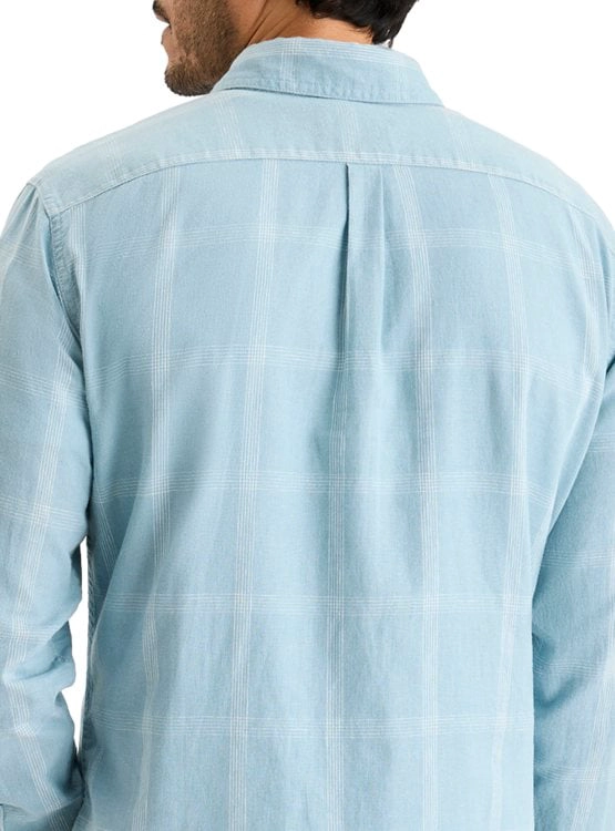 CAMISA MANGA LARGA HOMBRE DOCKERS SLIM ORIGINAL AZUL - 4