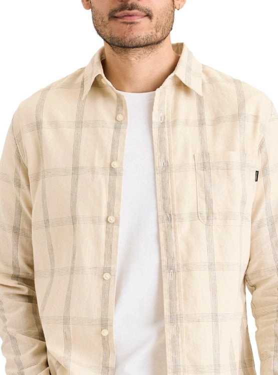 CAMISA MANGA LARGA HOMBRE DOCKERS SLIM ORIGINAL CAQUI - 2