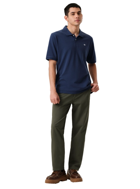 POLO MANGA CORTA HOMBRE DOCKERS PIQUE AZUL - 4