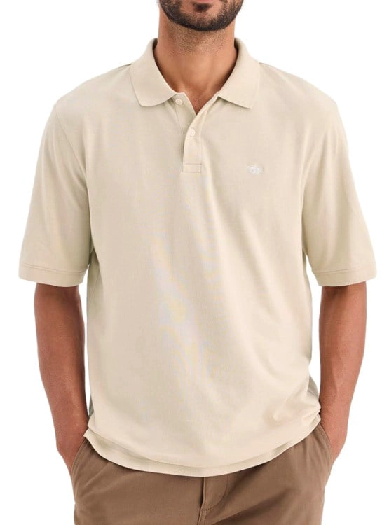 POLERA MANGA CORTA HOMBRE DOCKERS PIQUE CAQUI - 4