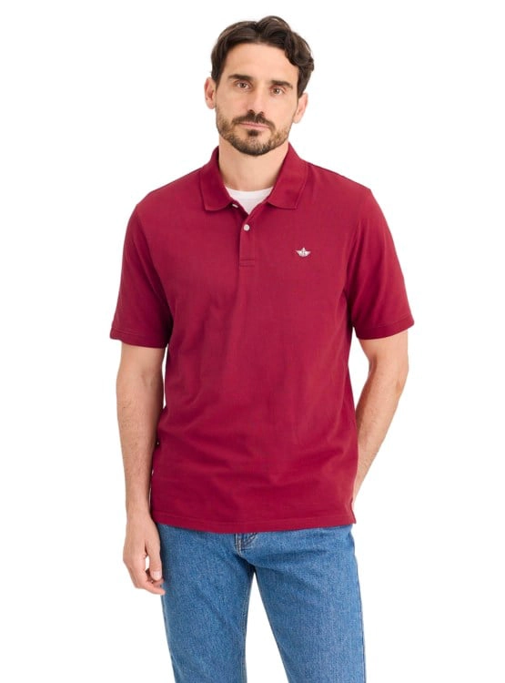 POLERA MANGA CORTA HOMBRE DOCKERS PIQUE ROJO - 1