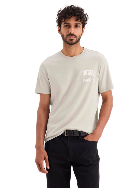 POLO MANGA CORTA HOMBRE DOCKERS GRAPHIC TEE BEIGE - 1