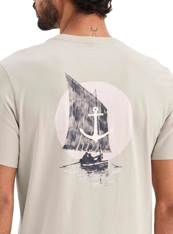 POLO MANGA CORTA HOMBRE DOCKERS GRAPHIC TEE BEIGE - 4