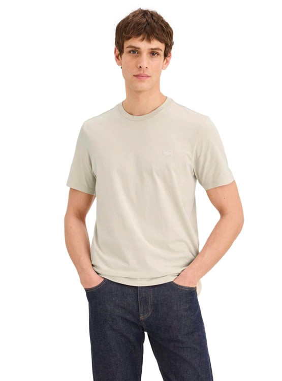 POLERA MANGA CORTA HOMBRE DOCKERS CREWNECK BEIGE - 2