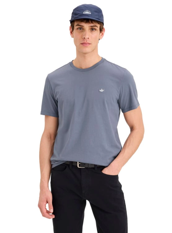 POLERA MANGA CORTA HOMBRE DOCKERS CREWNECK AZUL - 1