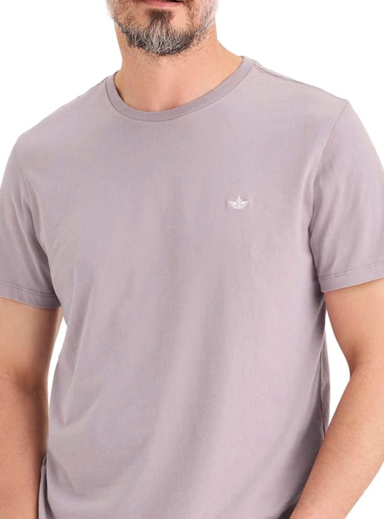 POLERA MANGA CORTA HOMBRE DOCKERS CREWNECK MORADO - 2