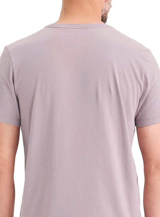 POLERA MANGA CORTA HOMBRE DOCKERS CREWNECK MORADO - 4