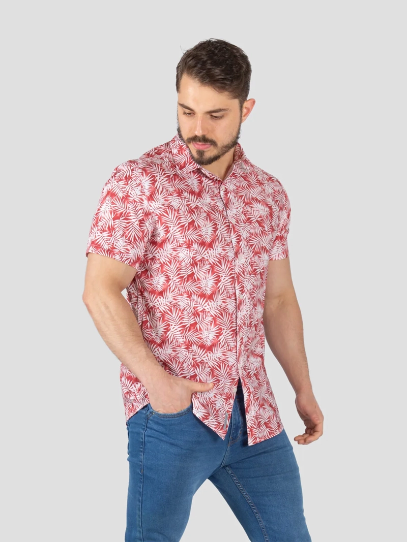 CAMISA MANGA CORTA ALGODÓN HOMBRE JOHN HOLDEN 9CS204 - 3