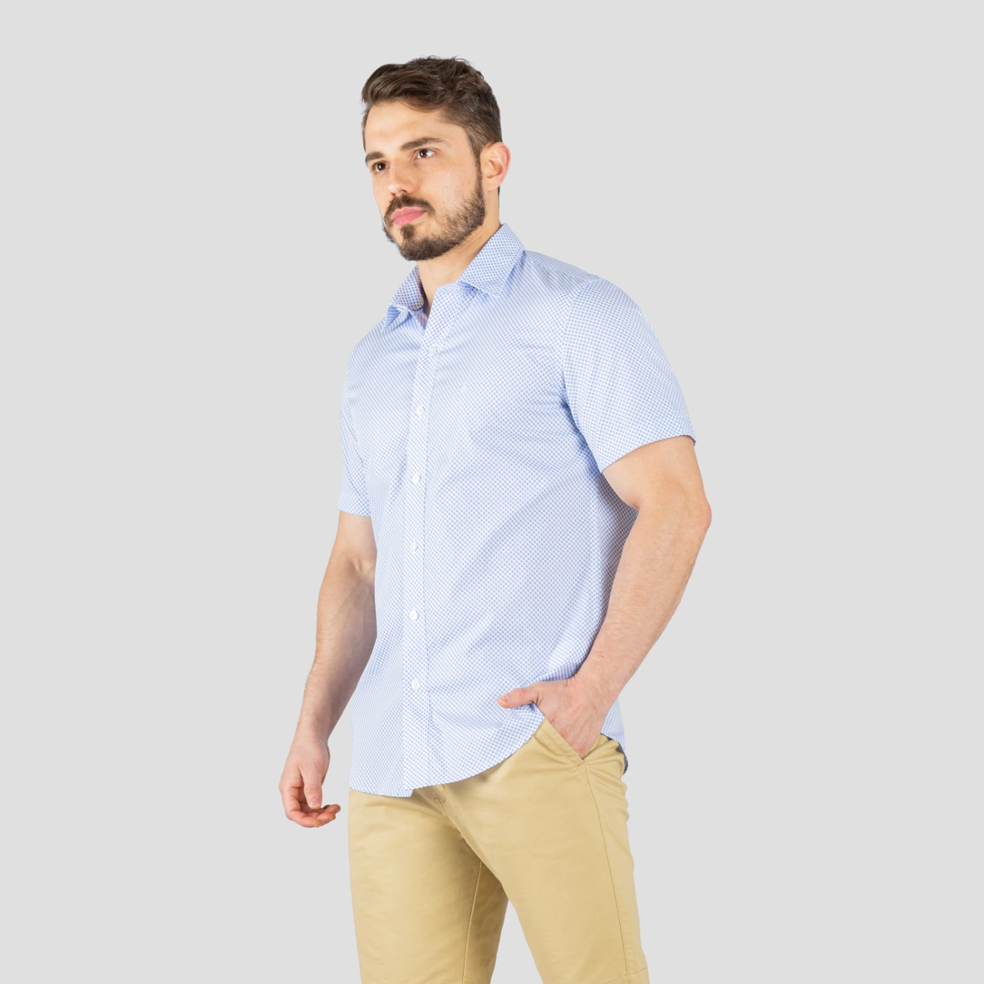 CAMISA MANGA CORTA ALGODÓN HOMBRE JOHN HOLDEN 9CS217 - 2