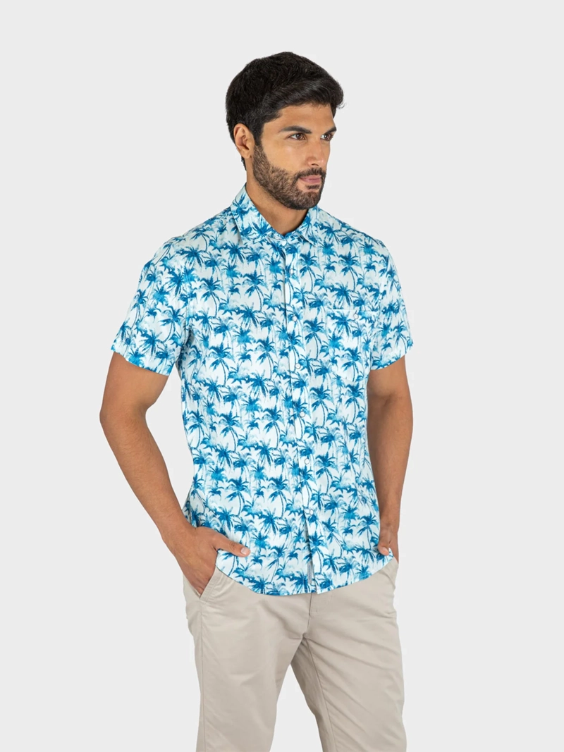 CAMISA MANGA CORTA ALGODÓN HOMBRE JOHN HOLDEN 9CY371 - 3