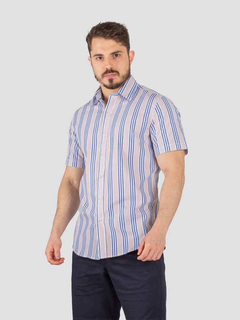 CAMISA MANGA CORTA ALGODÓN HOMBRE JOHN HOLDEN 9CS223 - 1