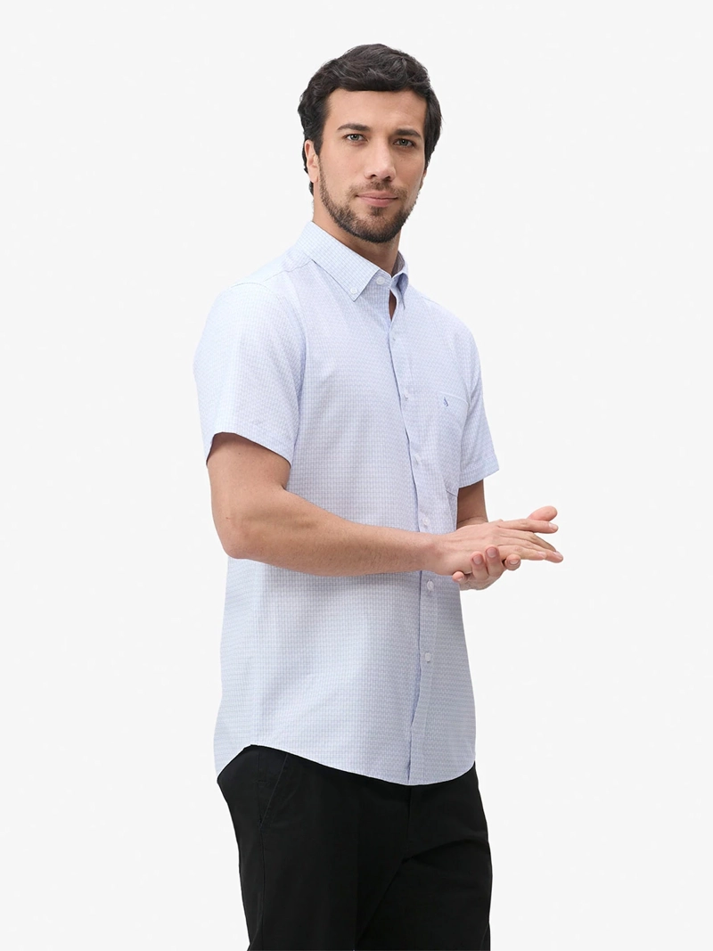 CAMISA MANGA CORTA ALGODÓN HOMBRE JOHN HOLDEN 9CC049 - 3