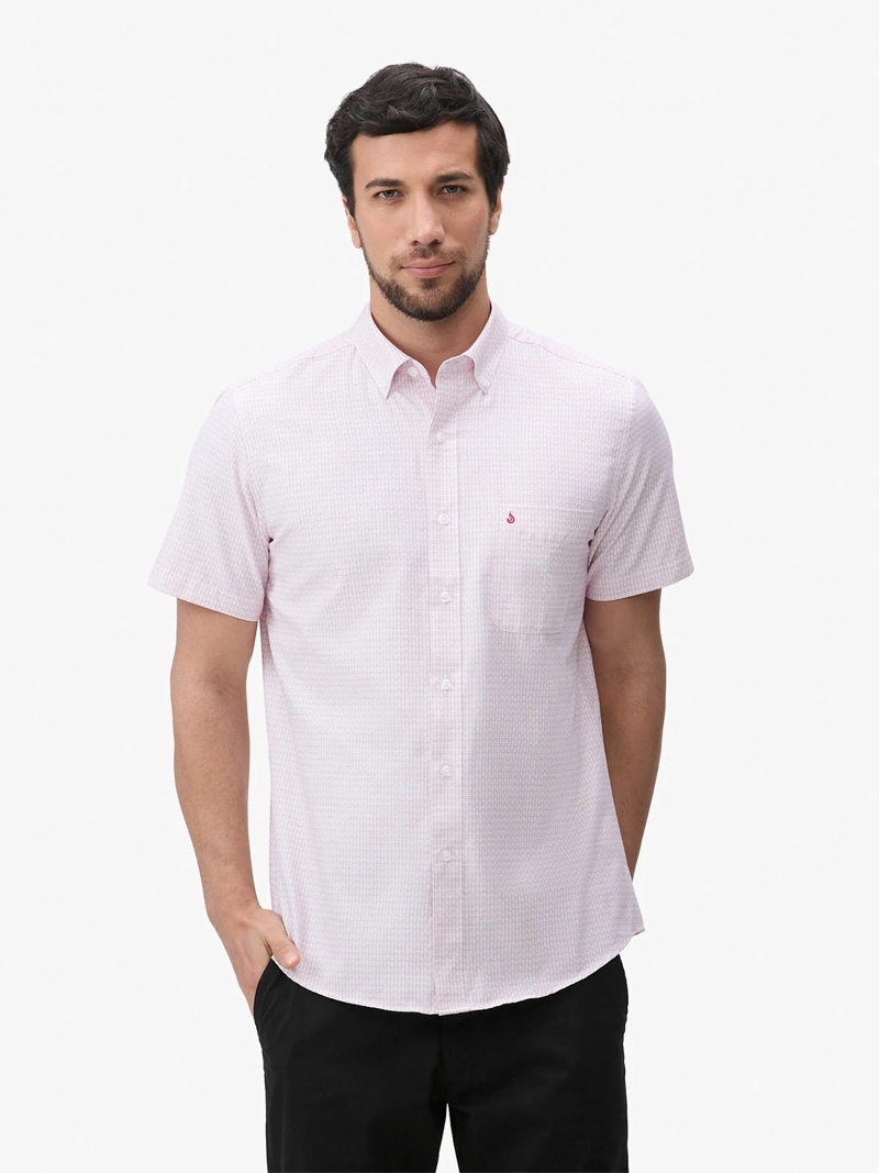 CAMISA MANGA CORTA ALGODÓN HOMBRE JOHN HOLDEN 9CC050 - 1