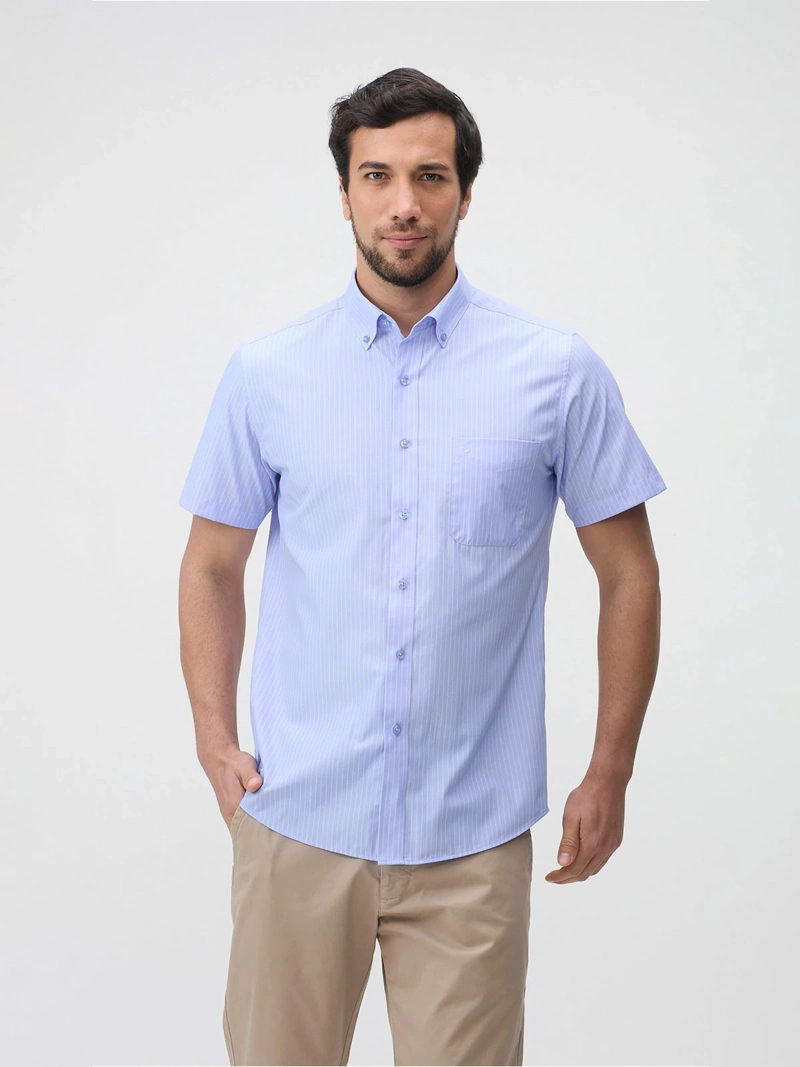 CAMISA MANGA CORTA ALGODÓN HOMBRE JOHN HOLDEN 9CC051 - 1