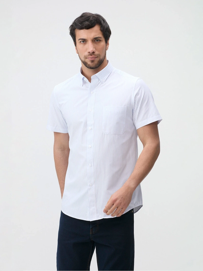CAMISA MANGA CORTA ALGODÓN HOMBRE JOHN HOLDEN 9CC058 - 1