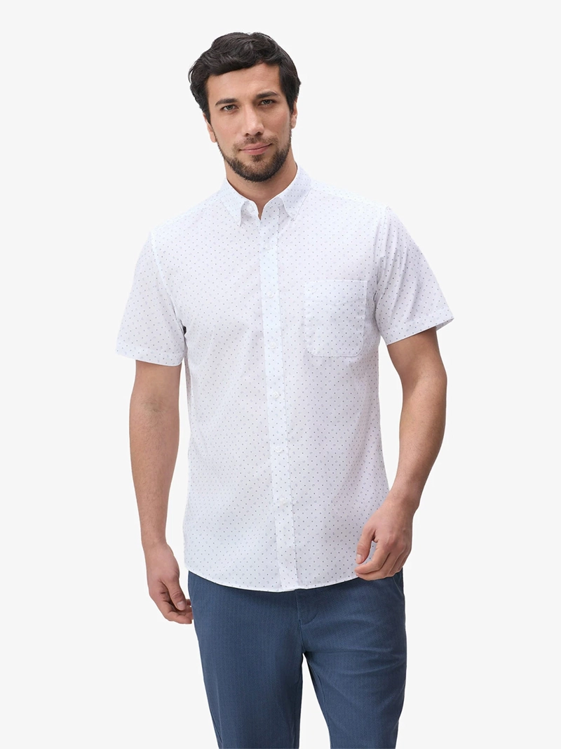 CAMISA MANGA CORTA ALGODÓN HOMBRE JOHN HOLDEN 9CC061 - 1