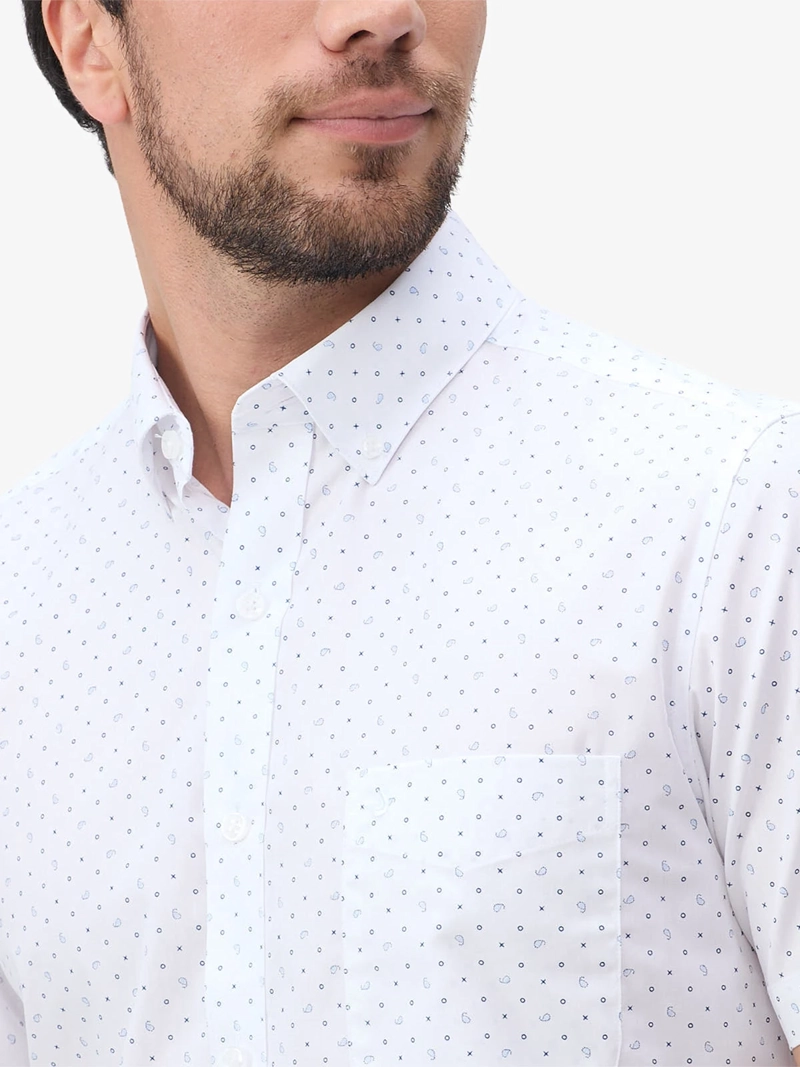 CAMISA MANGA CORTA ALGODÓN HOMBRE JOHN HOLDEN 9CC061 - 3