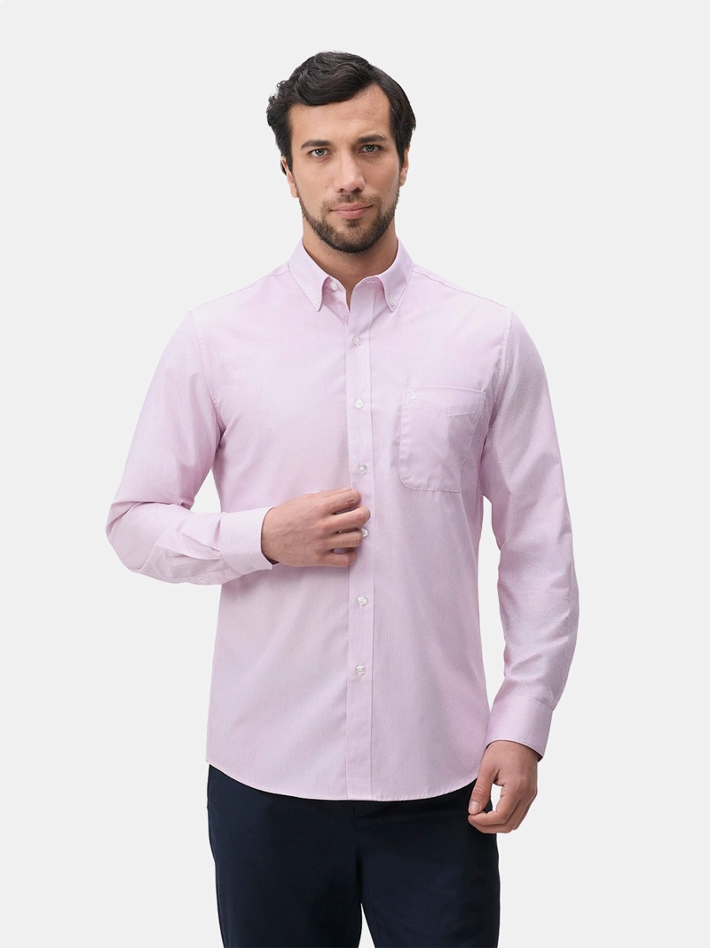 CAMISA MANGA LARGA HOMBRE JOHN HOLDEN MAGENTA CML206 - 1