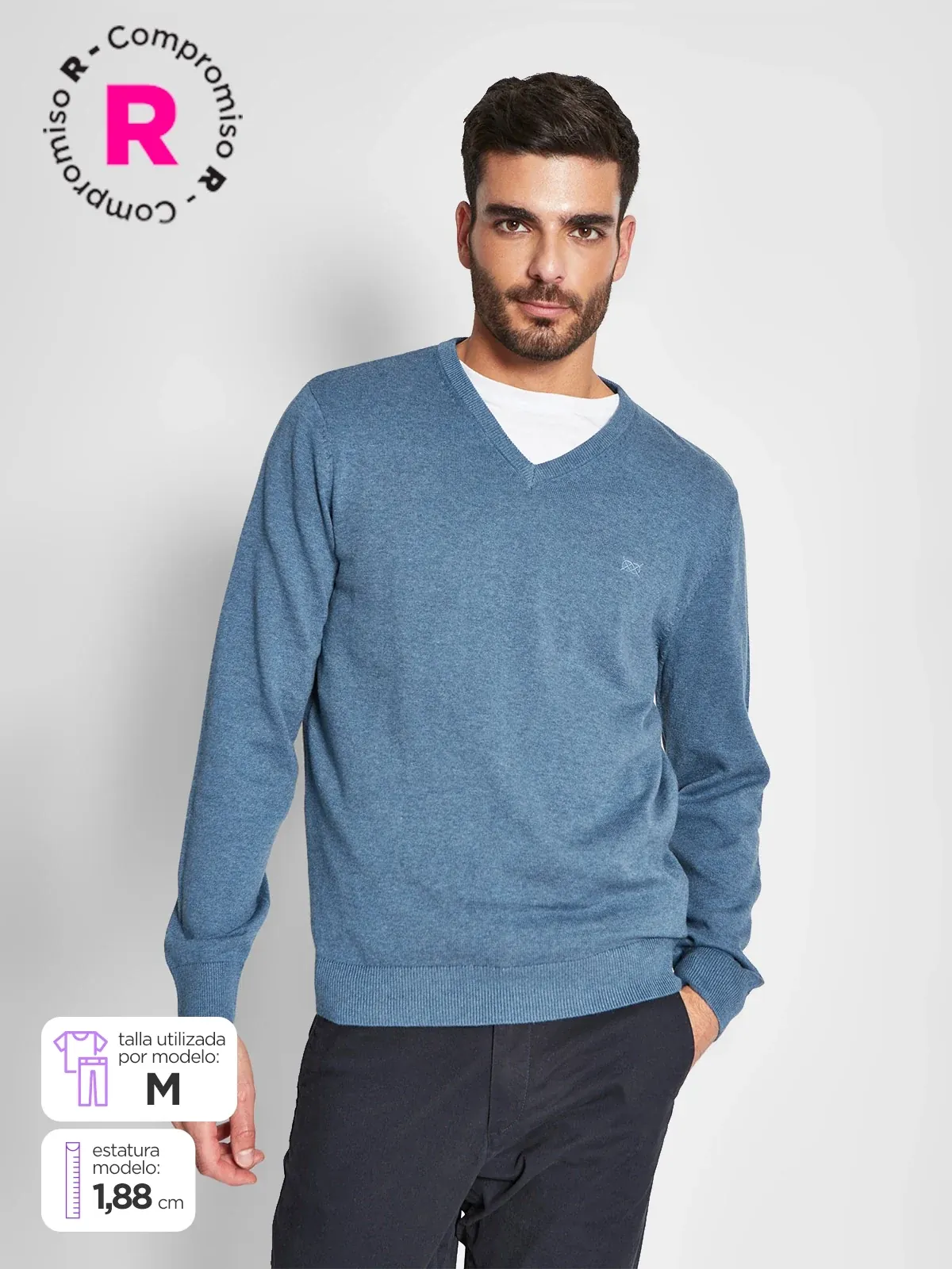 CHOMPA HOMBRE NAVIGATA V NECK - 1