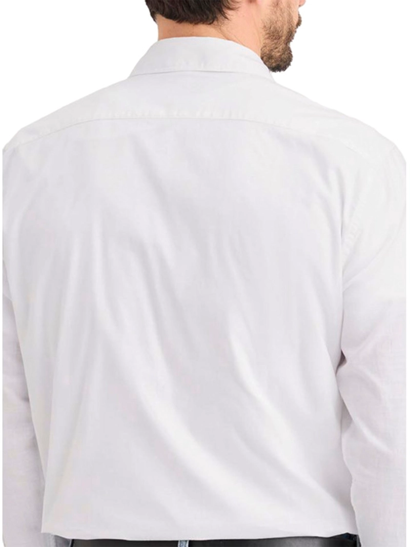 CAMISA MANGA LARGA ALGODÓN HOMBRE DOCKERS ULTIMATE BLANCO - 4
