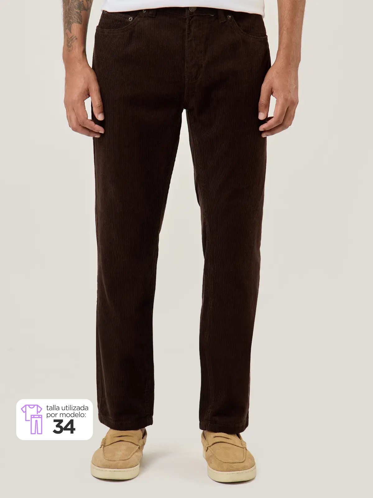 PANTALÓN ALGODÓN HOMBRE KENNETH STEVENS COTELÉ - 1