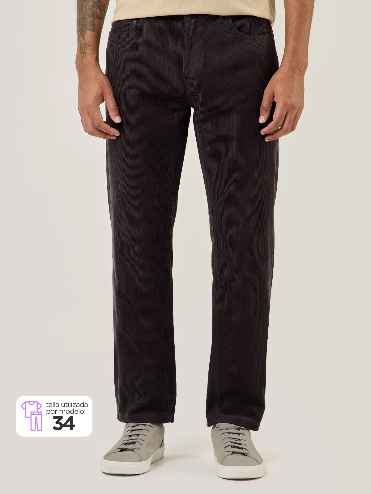 PANTALÓN ALGODÓN HOMBRE KENNETH STEVENS COTELÉ - 1