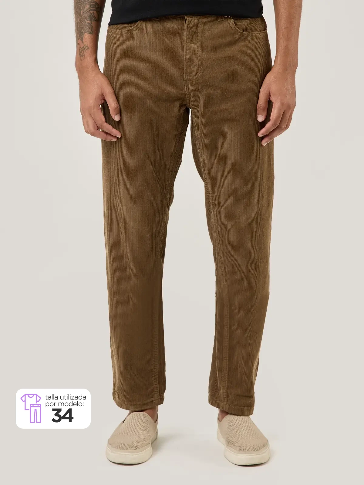 PANTALÓN ALGODÓN HOMBRE KENNETH STEVENS COTELÉ - 1