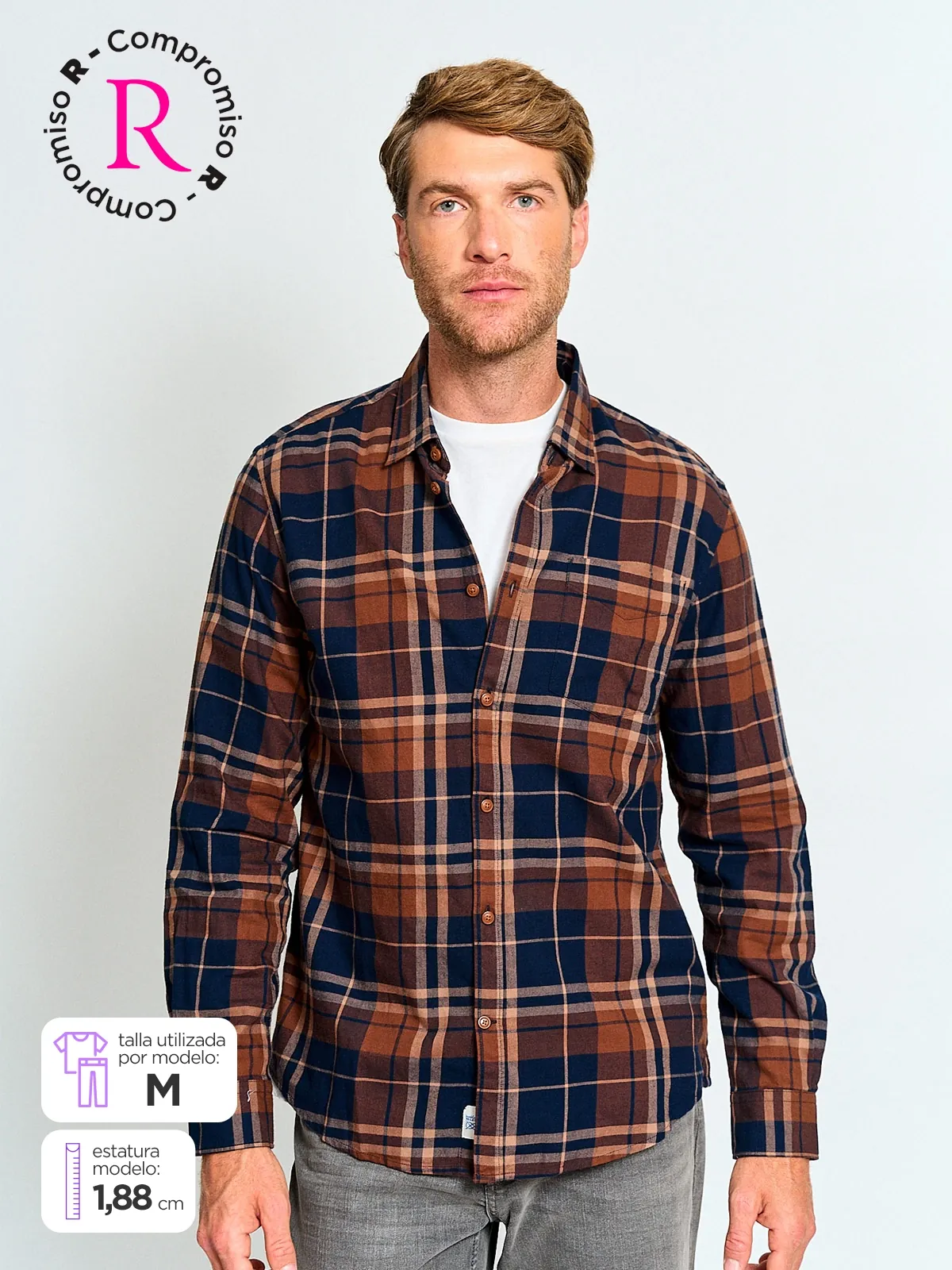 CAMISA MANGA LARGA HOMBRE NAVIGATA ERCILLA - 1
