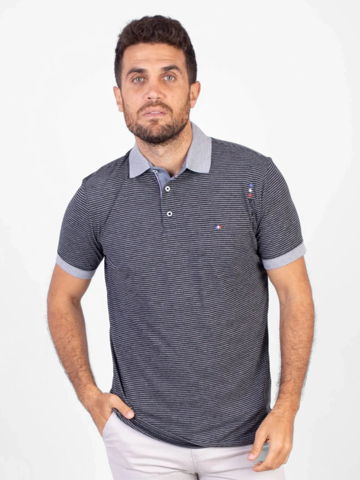 POLO MANGA CORTA ALGODÓN HOMBRE PIERRE CARDIN - 1