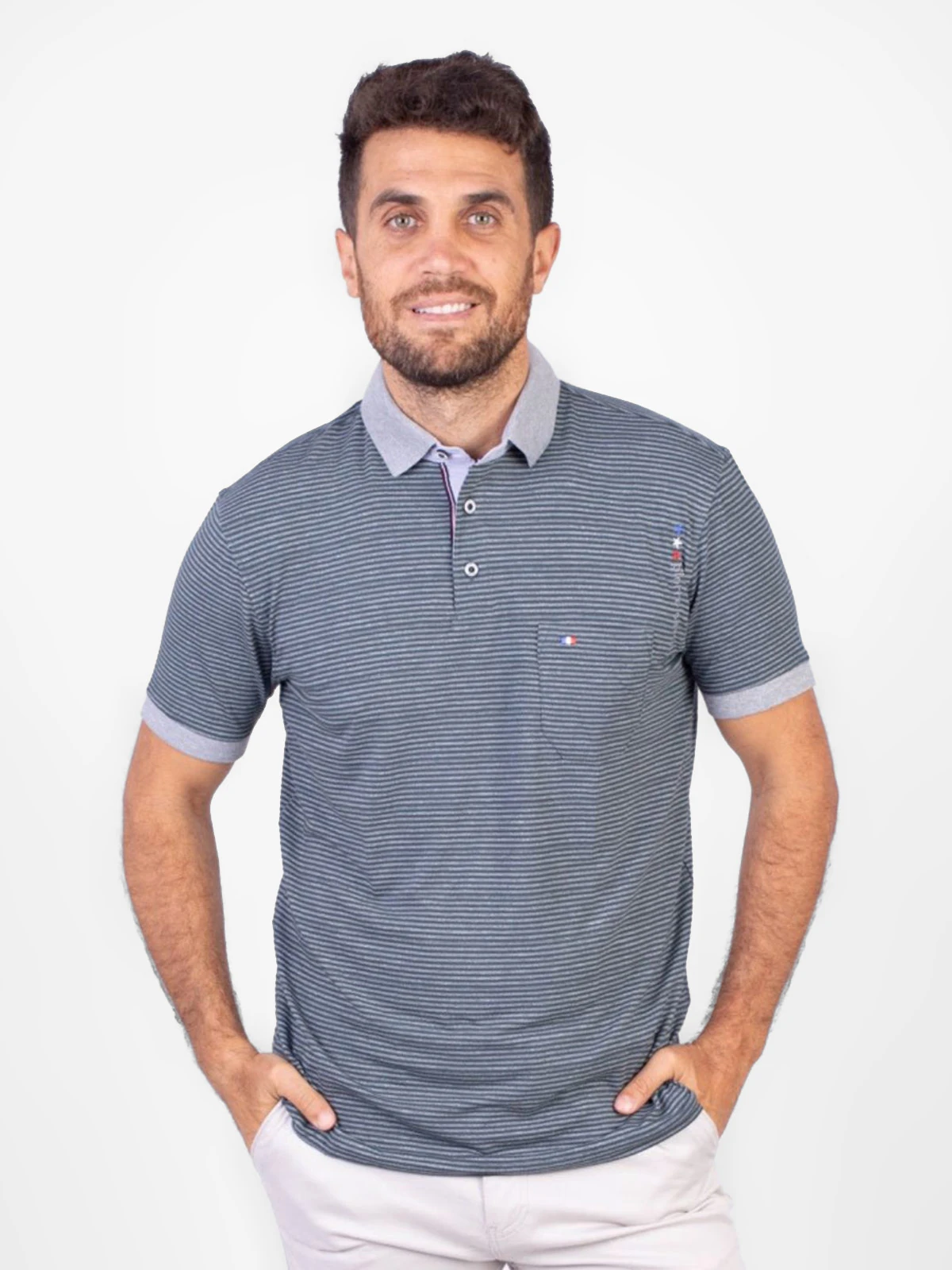 POLO MANGA CORTA ALGODÓN HOMBRE PIERRE CARDIN - 1