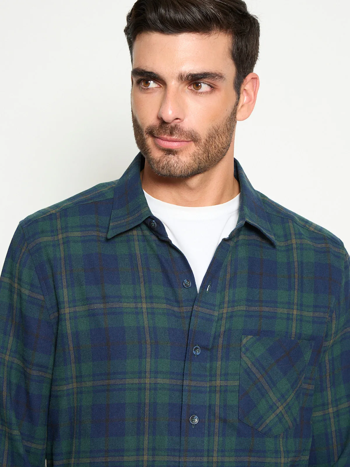 CAMISA MANGA LARGA ALGODÓN HOMBRE KENNETH STEVENS - 3