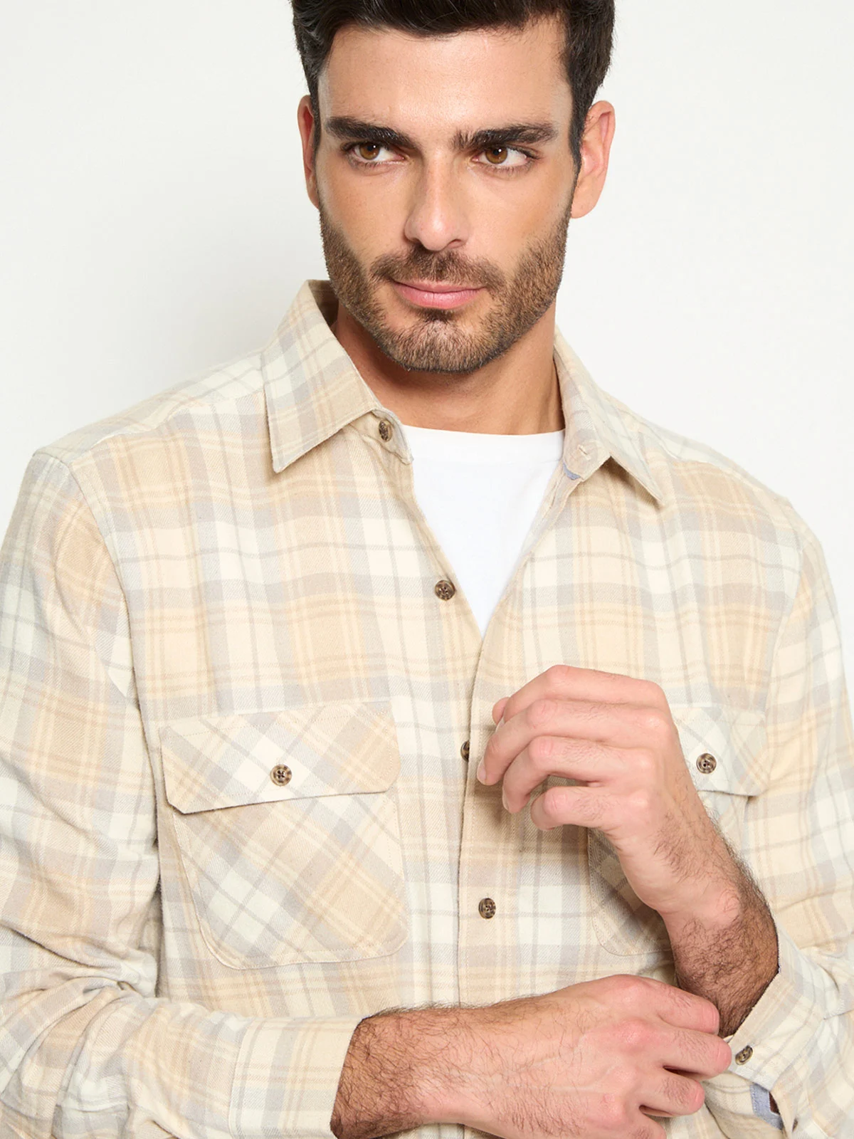 CAMISA MANGA LARGA ALGODÓN HOMBRE KENNETH STEVENS - 3