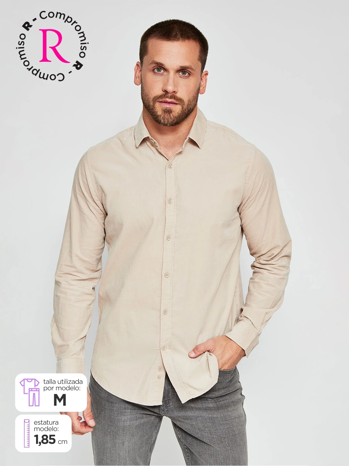 CAMISA MANGA LARGA HOMBRE CACHAREL EMILAR - 1