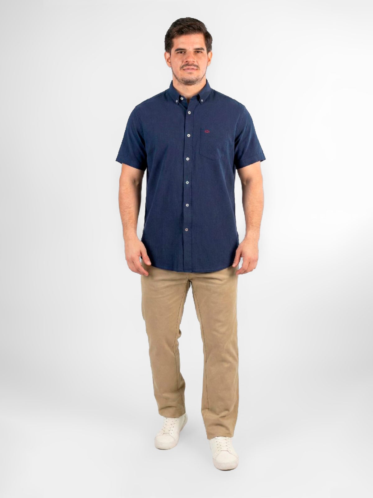CAMISA MANGA CORTA ALGODÓN HOMBRE OSCAR DE LA RENTA - 1