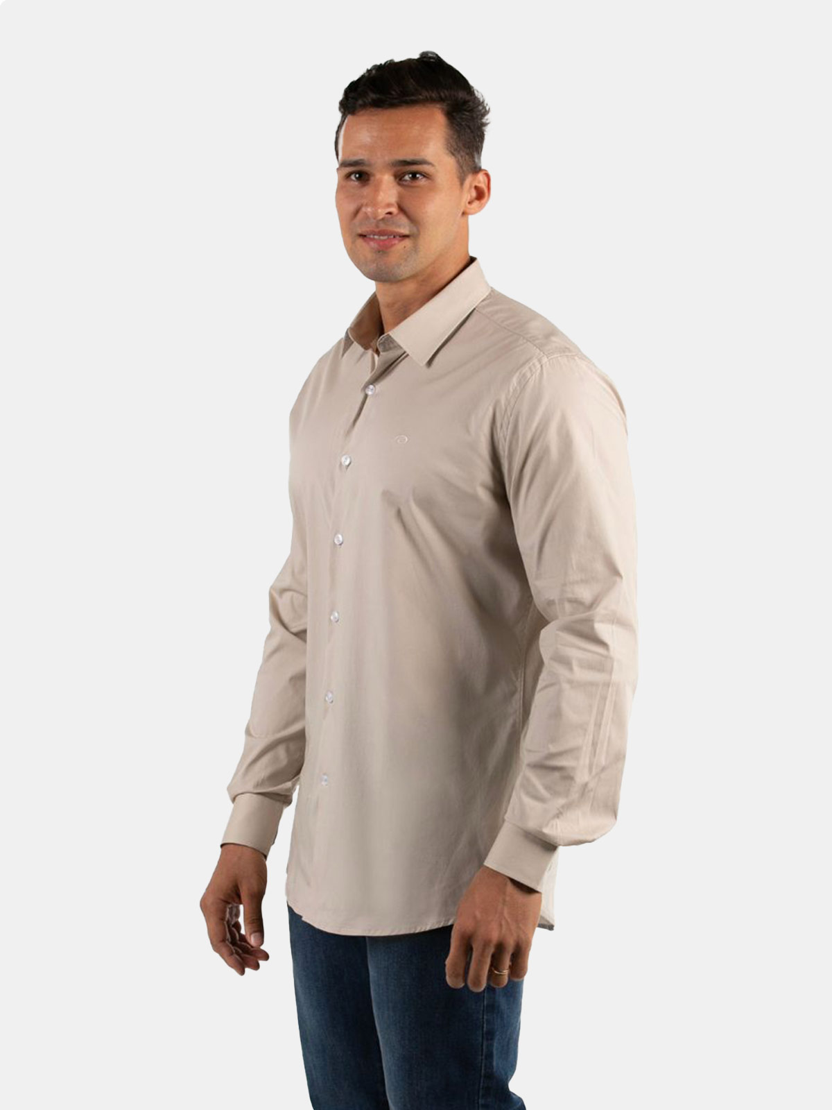 CAMISA MANGA LARGA ALGODÓN HOMBRE OSCAR DE LA RENTA - 1