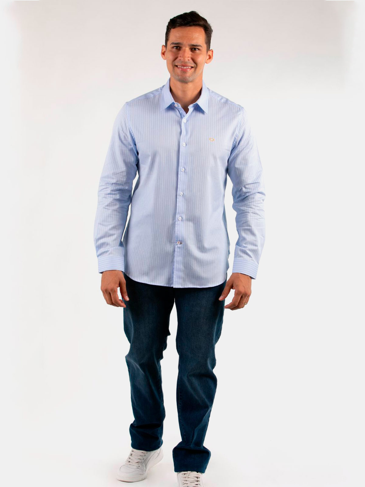 CAMISA MANGA LARGA ALGODÓN HOMBRE OSCAR DE LA RENTA - 1