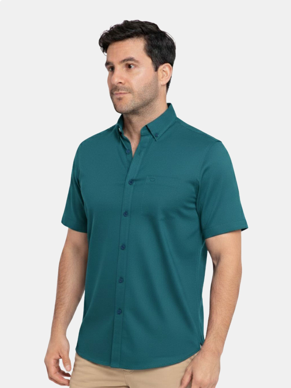 CAMISA MANGA CORTA ALGODÓN HOMBRE OSCAR DE LA RENTA - 1