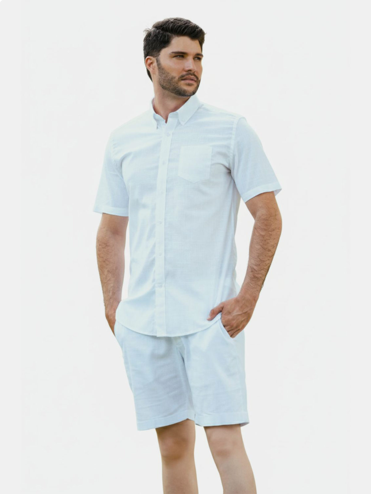 CAMISA MANGA CORTA ALGODÓN HOMBRE OSCAR DE LA RENTA - 1