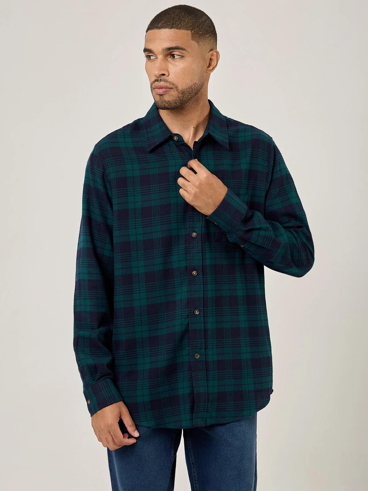 CAMISA MANGA LARGA HOMBRE KENNETH STEVENS - 1