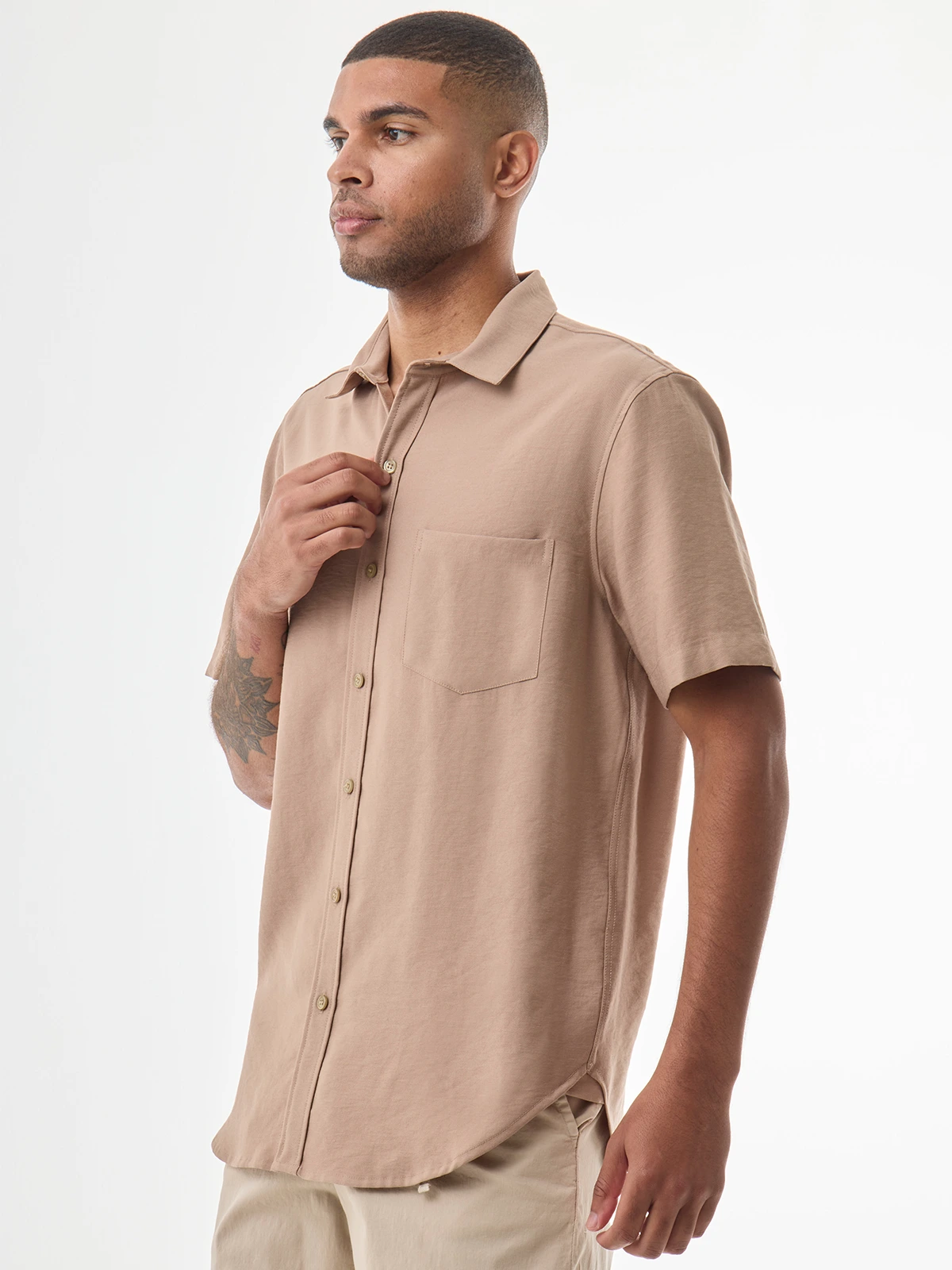 CAMISA MANGA CORTA HOMBRE CACHAREL BOLSILLO - 3