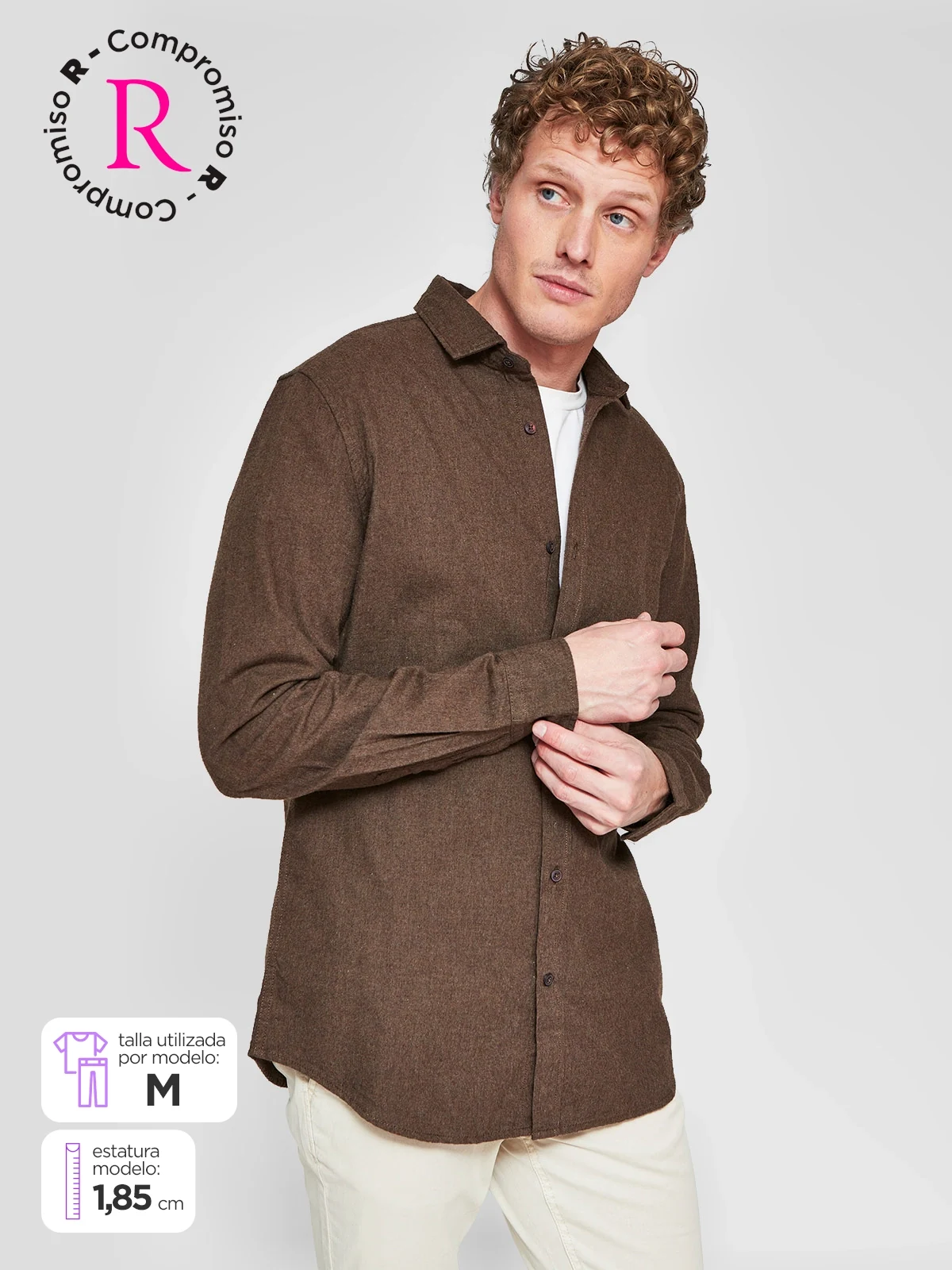 CAMISA MANGA LARGA HOMBRE CACHAREL AJAZ - 1