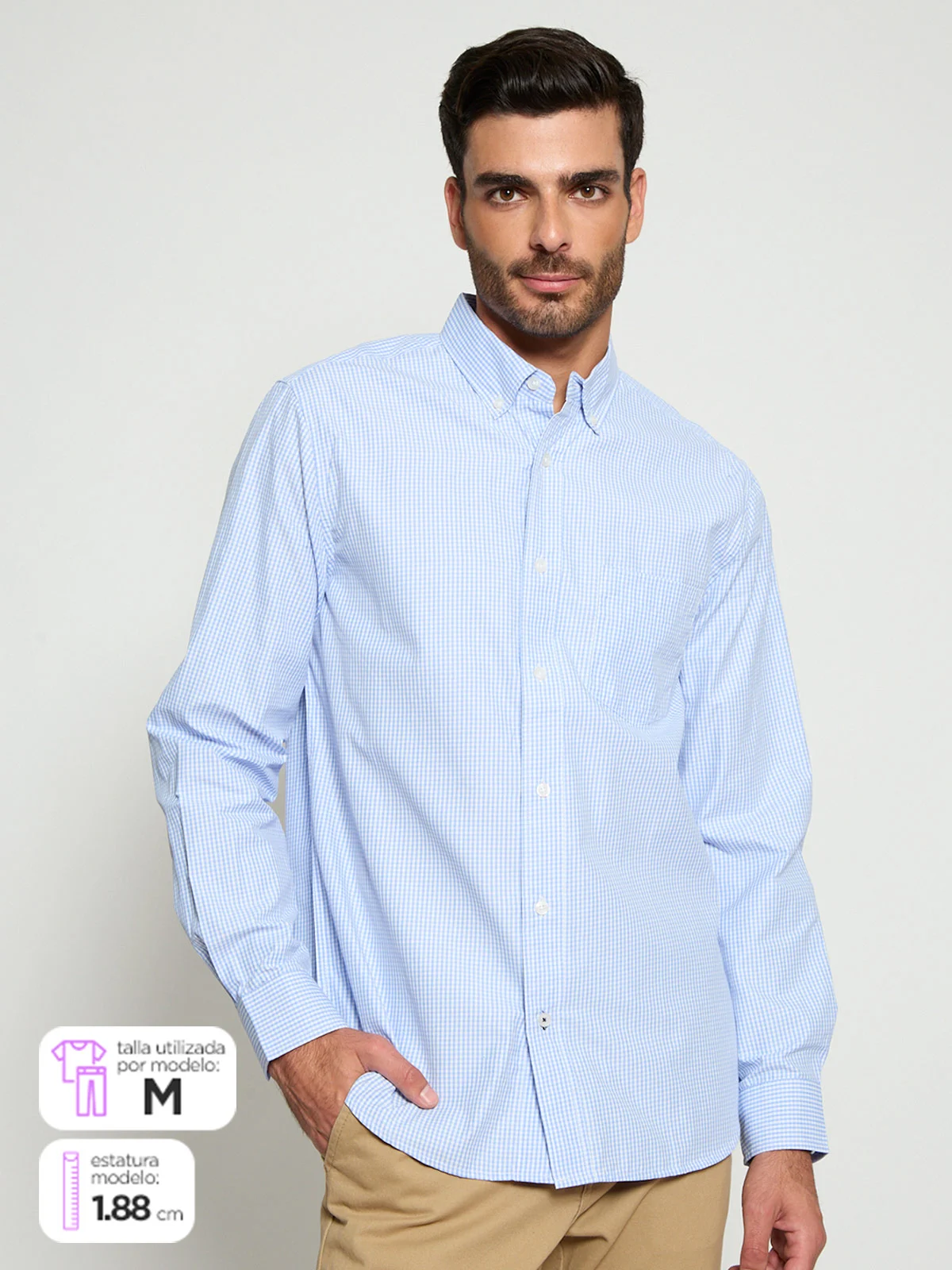 CAMISA MANGA LARGA HOMBRE KENNETH STEVENS - 1
