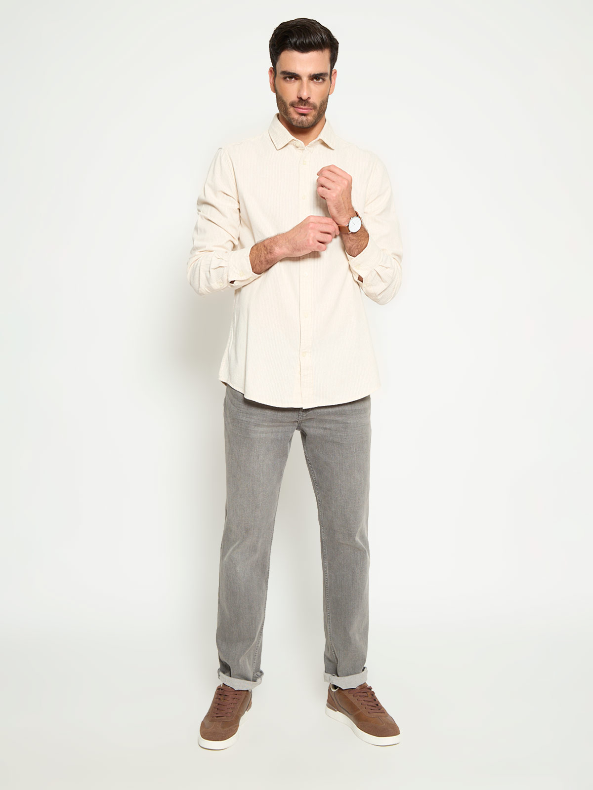 CAMISA MANGA LARGA ALGODÓN HOMBRE CACHAREL - 4