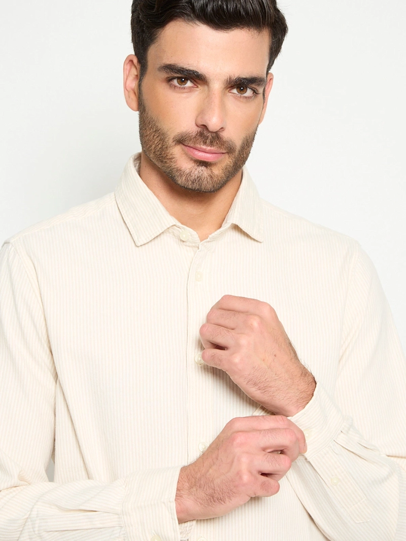 CAMISA MANGA LARGA ALGODÓN HOMBRE CACHAREL - 3