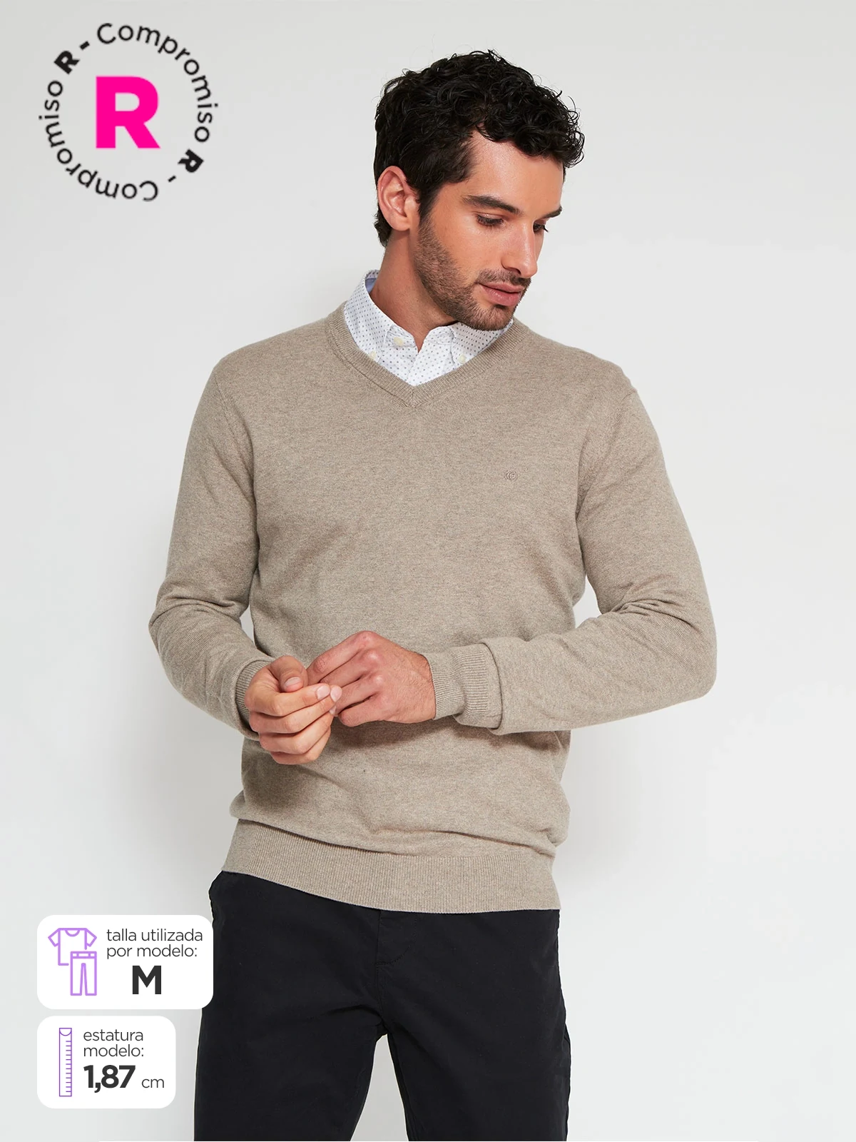 CHOMPA HOMBRE CACHAREL VNECK - 1