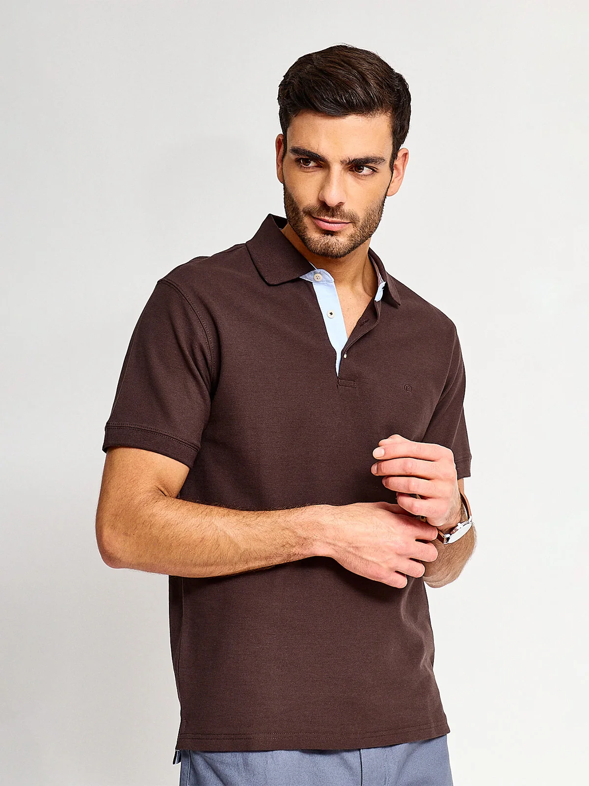 POLO MANGA CORTA ALGODÓN HOMBRE CACHAREL - 1